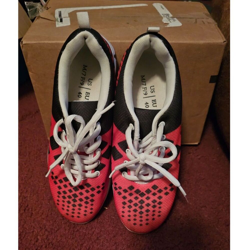 Cleveland shoes Brown Orange like Browns football team Worn a few times M7/W9 - Picture 4 of 8